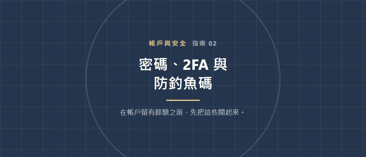 Binance 新手帳戶安全清單：從密碼到防釣魚