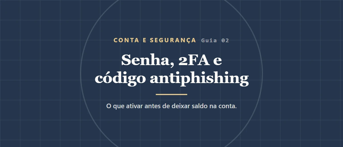 Segurança da conta Binance: checklist
