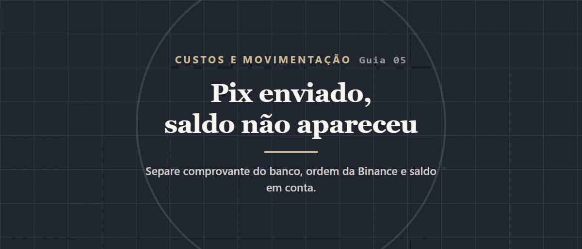 Binance Pix não caiu? Veja como conferir